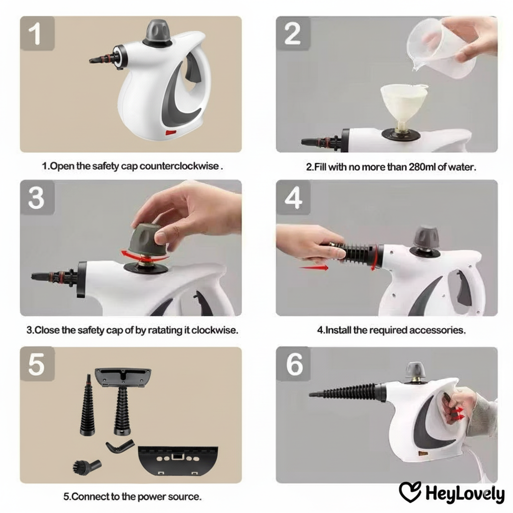 HeyLovely GlowSteam™ Compact Cleaner