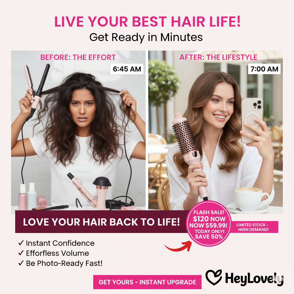HeyLovely SilkWave™ Ionic Brush